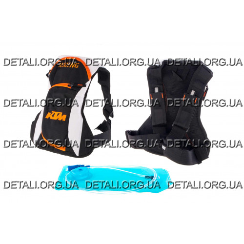 Рюкзак (черно-оранжевый, накладной карман)   KTM