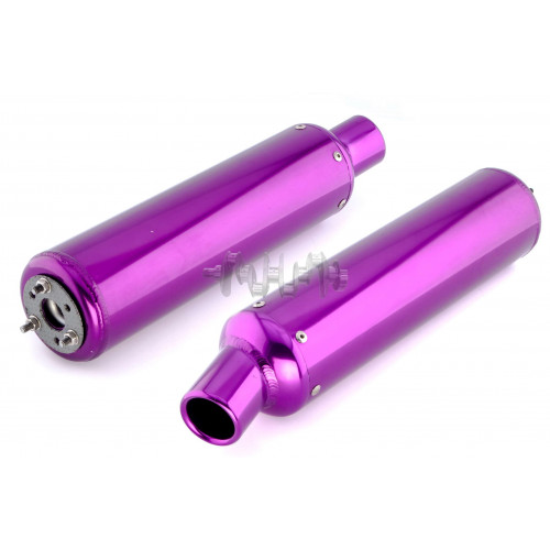 Глушитель (тюнинг)   360*130mm   (нержавейка, овал, фиолетовый, прямоток)   118