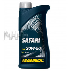 Масло 4T, 1л (SAE 20W-50, мінеральне, Safari API SL / CF) MANNOL арт.M-796