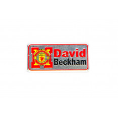 Наклейка   DAVID BECKHAM (16х5см)