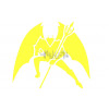 Наклейка декор DIABLO (16х16см, жовта) (1330) арт.N-1584