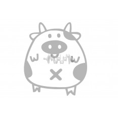 Наклейка   декор   PIG   (хром)   (#HQ5)