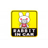 Наклейка декор RABBIT IN CAR (11x11см) (3470) арт.N-2219