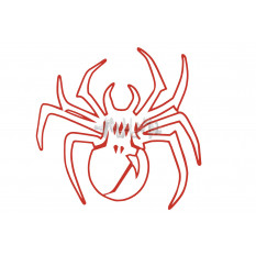 Наклейка декор SPIDER (13х13см) (6883) арт.N-1445