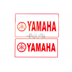 Наклейка декор YAMAHA (21x9.7см, біла) (4299B) арт.N-2245