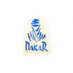 Наклейка   логотип   DAKAR   (9x11см, синяя)   (#HCT20011)