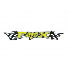 Наклейка логотип FOX (24x5см, жовта) (3267) арт.N-1823