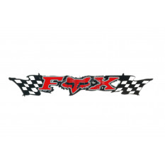 Наклейка   логотип   FOX   (24x5см, красная)   (#3267)