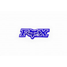 Наклейка логотип FOX (7x1см, 20шт, синий) (4907) арт.N-738