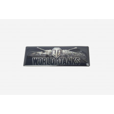 Наклейка   логотип   WORLD OF TANKS   (11,5х5см, силикон)   (#SEA)