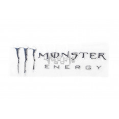 Наклейка   шильдик   MONSTER ENERGY   (19x7см, алюминий, хром)   (#4750)