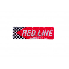 Наклейка шильдик RED LINE (13х4см, хром) (4650) арт.N-2251