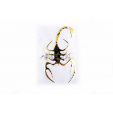 Наклейка шильдик SPIDER (8x12см, алюміній, жовтий) (4733) арт.N-775