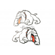 Наклейки (набір) DOG (24х15см, білі) (3401) арт.N-1300
