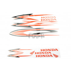 Наклейки (набір) Honda (27х18см, 12шт) (0058) арт.B-399