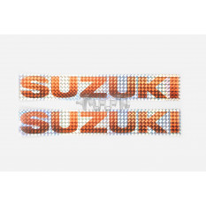 Наклейки (набор)   SUZUKI   (30х5см, красные)   (#7000C)
