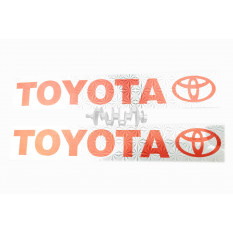 Наклейки (набір) Toyota (45х8см) (7335) арт.N-1315