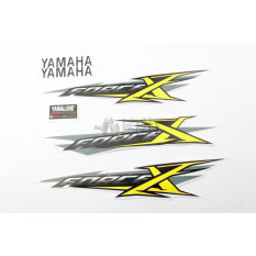 Наклейки (набор)   Yamaha X-FORCE   (30х6см, желтые)   (#7438)