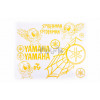 Наклейки (набір) декор YAMAHA SPIDER (35х28см, жовті) арт.N-813