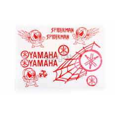 Наклейки (набор)   декор   YAMAHA SPIDER   (35х28см, красные)