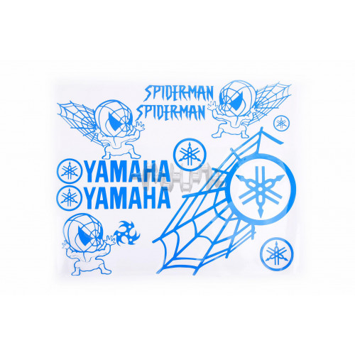 Наклейки (набір) декор YAMAHA SPIDER (35х28см, сині) арт.N-815