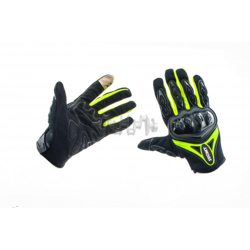 Перчатки   SUOMY   (черно-зеленые size M)