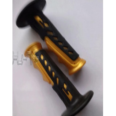 Ручки керма велосипедні (чорні з помаранчевим) YKX арт.D-5644
