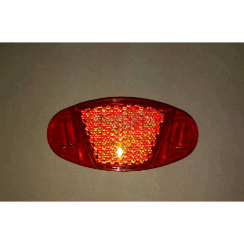 Світловідбивачі велосипедний (катафот) (червоний, овальний) YKX арт.D-5620