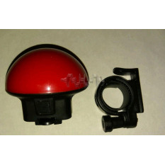 Сигнал велосипедний з підсвічуванням круглий (червоний) (mod: JY-575C) DS арт.R-3408