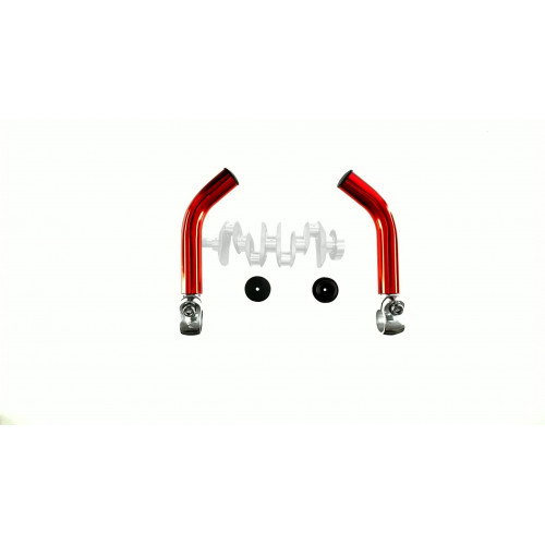 Упори для рук велосипеда (роги) (червоні) DS арт.R-3567