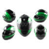 Шлем трансформер   (mod:FL258) (size:XL, черно-зеленый)   HELMO