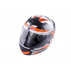 Шлем-интеграл   (mod:FF352) (size:XL, черно-оранжевый, ROOKIE GAMMA)   LS-2