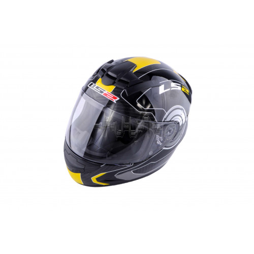 Шлем-интеграл   (mod:FF352) (size:XXL, черно-желтый, ROOKIE ATMOS)   LS-2