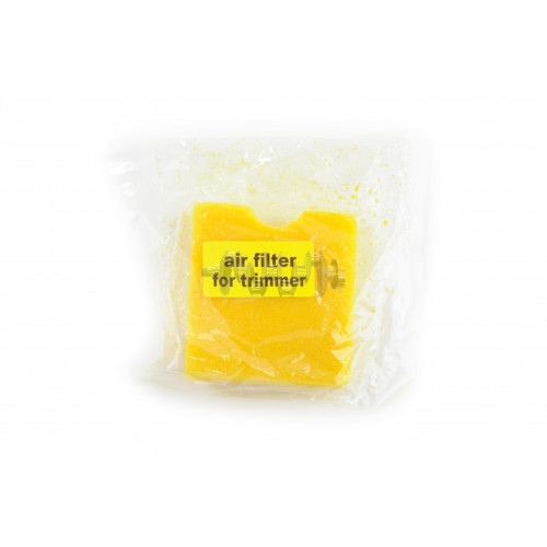 Элемент воздушного фильтра мотокосы   квадратный   (поролон с пропиткой)   (желтый)   AS