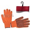 Перчатка х/б трикотаж с точечным покрытием PVC на ладони (оранжевая) INTERTOOL