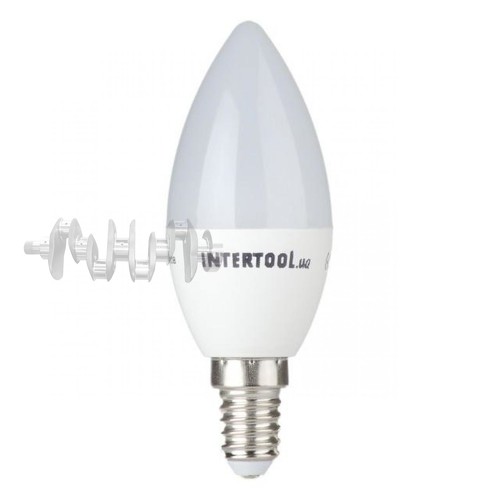 Светодиодная лампа LED 3Вт, E14, 220В, INTERTOOL