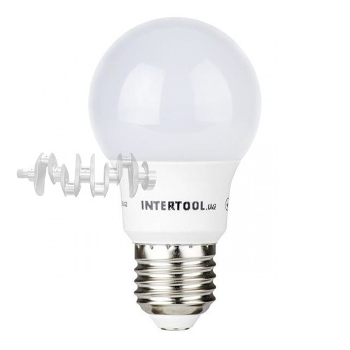 Светодиодная лампа LED 7Вт, E27, 220В, INTERTOOL