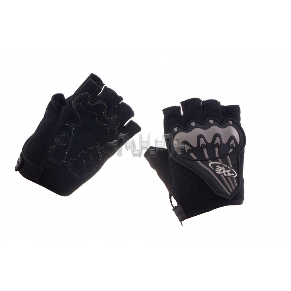 Велоперчатки (черно-грифель, size L) AXE арт.P-5953